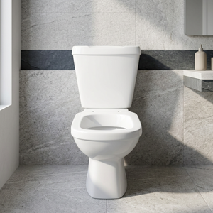 Inodoro Moderno Cuadrado de Dos Piezas con Doble Descarga, de Cerámica, Montado en el Suelo, para Baño, Sanitario - Product Image 3