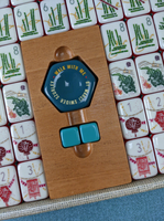 Jeu de Mahjong Américain de Luxe Moderne de Haute Qualité, Très Vendu, 7 Couches, Portable avec Sac de Transport