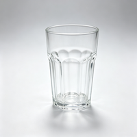 Gelas Tumbler Modern Oktagonal Bersegi dari Plastik PC PS Transparan 200ml, Food Grade, untuk Pesta Keluarga, LOGO Dapat Disesuaikan