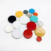 Jetons de backgammon en acrylique colorés, pions de jeu en plastique, pions d'échecs à bords lisses, accessoires de jeu de société personnalisés