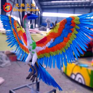 Escultura de equipo de parque temático, modelo animatrónico de animales, loros, precio al por mayor, novedad - Product Image 3
