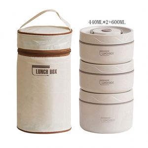 Food Grade Microwave Safety Insulated Leak-Proof Seal 3-Layer Office Workers Student Stainless Steel Canteen Lunch Box Container - Product Image 3
