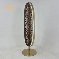 Miroir mural rond en acier inoxydable fait main, design italien moderne Art Déco, épaisseur 5,0 mm, finition dorée décorative