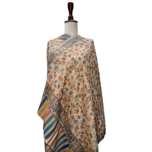 Traditional Jacquard Jamawar Scarves Shawls Premium Ethnic Fashion <b>Wrap</b> Custom OEM ODM Private Label Wholesale Supply - Product Image 2