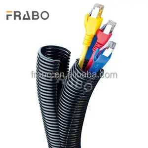 Split double-layer bergelombang nilon split pipa fleksibel untuk perawatan kabel