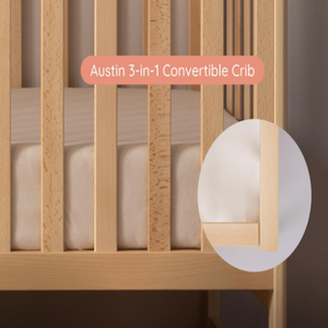 3-trong-1 chuyển đổi cũi bền vững gỗ sồi thiết kế hiện đại Kid-an toàn trẻ mới biết đi Giường & ngu gục với 3 điều chỉnh heights - Product Image 4