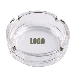Nouveau design cristal verre clair rond cendrier pour fumer le cigare à bacco Offre Spéciale produits - Product Image 1
