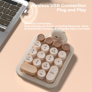 Ergonomic Portable Plastic USB 3.0 Numeric Keypad Plug and Play <b>Wireless</b> Detachable <b>Mini</b> Number <b>Keyboard</b> for Bank School Mall - Product Image 2