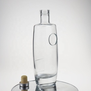 Botella de cristal personalizada de alta calidad, botella de licor de lujo para Whisky, <span class=keywords><strong>Bourbon</strong></span>, <span class=keywords><strong>Gin</strong></span>, 100ml, 200ml, 500ml, 750ml - Product Image 5