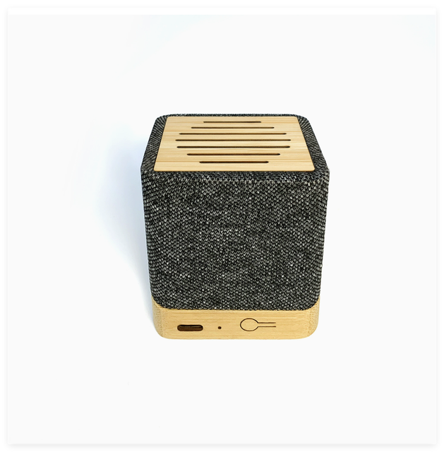 New Business Gift Custom Logo 3W Wooden Wireless BT Speaker with Gift Box