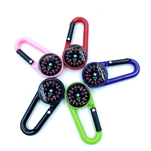 Porte-clés boussole en plastique ABS multifonctionnel pour camping, randonnée, voyage, outil de survie, cadeau - Product Image 1