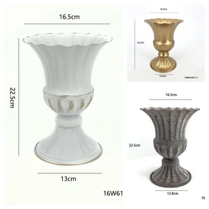 Offre Spéciale Table <span class=keywords><strong>de</strong></span> mariage pièce maîtresse Arrangements <span class=keywords><strong>de</strong></span> fleurs en métal <span class=keywords><strong>Pot</strong></span> pour la décoration intérieure - Product Image 5