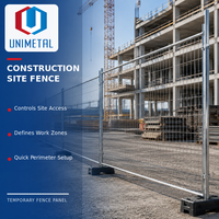 Panneau de clôture temporaire amovible à installation rapide, en treillis métallique soudé avec base stable pour chantier et contrôle des événements