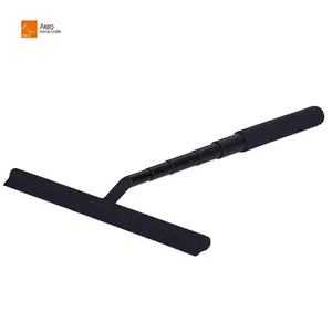 Hot Sell Gray Black White OEM Retractable Silicone Shower Squeegee wholesale floor Wipers window washer water Blade long handle