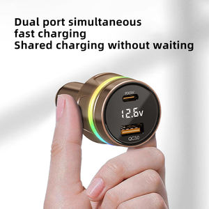 <span class=keywords><strong>Chargeur</strong></span> de voiture pour téléphone portable, <span class=keywords><strong>chargeur</strong></span> rapide USB double port avec sortie PD QC 65W 30W, nouvelle tendance, OTP - Product Image 6