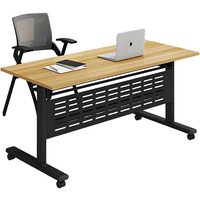 Table de conférence pliante moderne avec plateau en MDF, bureau de formation peu encombrant pour salle de réunion, Uetco