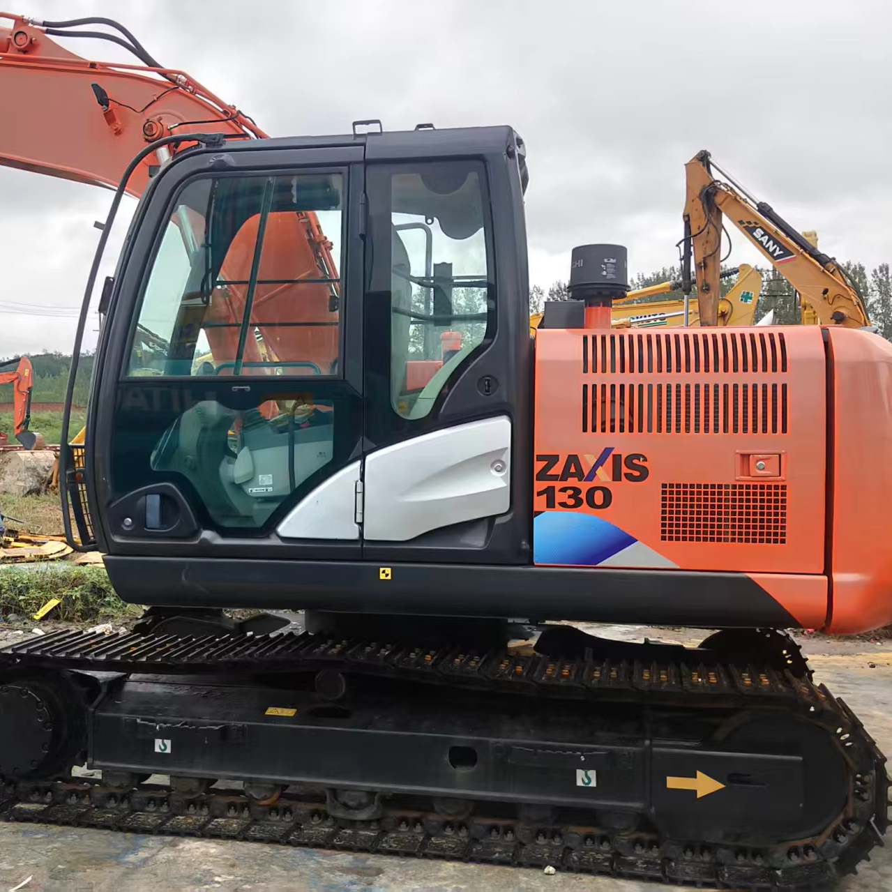 Высококачественный 95%, новый подержанный экскаватор Hitachi ZX130, гидравлический гусеничный экскаватор Hitachi ZX130, Землеройная техника