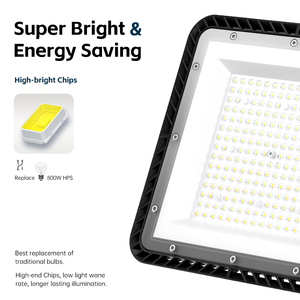 Đèn <span class=keywords><strong>LED</strong></span> <span class=keywords><strong>High</strong></span> Bay hình vuông UFO công suất cao DOB150W IP65, mẫu mới, dùng cho nhà kho, nhà máy, xưởng. - Product Image 4