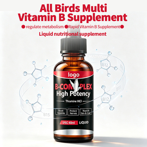 Gotas de Vitaminas Líquidas para Aves, Loros, Palomas, Gallinas, Vitamina B12, Aminoácidos, L-Carnitina, Apoyo Inmunológico y Antiestrés - Product Image 1