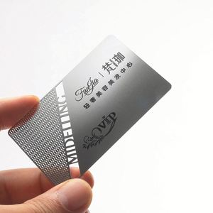 Tarjetas de Presentación Metálicas NFC Profesionales en Oro Cepillado, Plata, Oro Rosa y Negro, Chip Ntag215, Sin Impresión de Logotipo - Product Image 4