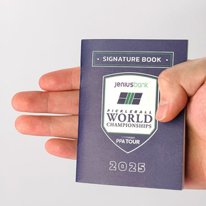 Servicio de Impresión de Folletos Personalizados para Eventos Deportivos de Pickleball, Folleto con Firma de Atleta, Impresión con Encuadernación Rústica y Cosido a Caballete - Product Image 4