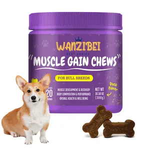 WANZIBEI Muscle soft chews Supplement Strengthens Immune System Pet strengthens Muscle energy builder Supplement For Dog