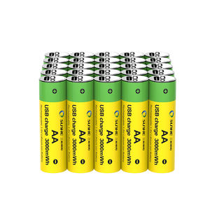 ロゴブランドカスタマイズタイプcポート充電式Aa Aaaバッテリー1.5v <span class=keywords><strong>2</strong></span> 4 5 6 10パック再利用可能リチウム電池 - Product Image 3