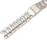 Bracelet de montre universel élégant et professionnel en acier inoxydable poli mat de haute qualité, léger, non irritant et résistant à la déformation