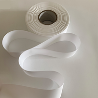 Rouleau d'étiquette en satin vierge lavable pour l'entretien des textiles en polyester de type soie de haute qualité