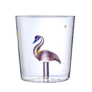 <span class=keywords><strong>Tasse</strong></span> en verre décorative 3D faite à la main avec des Figurines à l'intérieur Triple <span class=keywords><strong>Animal</strong></span> mignon Murano Art pour les amis d'anniversaire de fête - Product Image 5