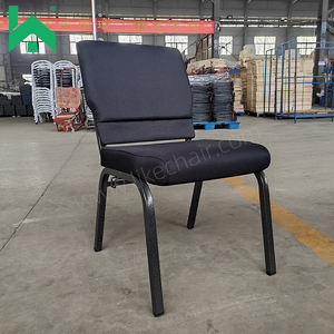 Silla de teatro entrelazada moderna, venta al por mayor, muebles de tela apilables baratos para iglesia, comedor, hotel y uso hospitalario - Product Image 6