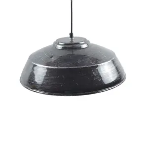 皮肉なランプリビング装飾金属丸みを帯びたシーリングランプ完璧な家の装飾ハンギングデザイン標準的な黒仕上げ金属ランプデザイン