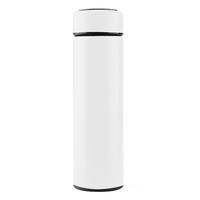 2020 venta al por mayor de vacío de acero inoxidable Pantalla de temperatura termo taza botella de viaje inteligente 500ml frasco de vacío