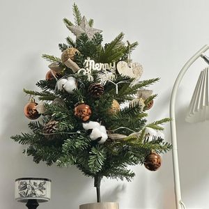 Mini arbre de Noël de bureau, arbre de Noël artificiel, ornement de Noël, décoration de la maison - Product Image 4