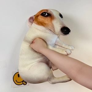 Erschrockener Hund Plüschtier Niedliches Ausgefallenes Cartoon-Hundespielzeug Kuschelig Perfektes Geschenk für Beste Freunde <span class=keywords><strong>Jack</strong></span> Russell <span class=keywords><strong>Terrier</strong></span> - Product Image 4