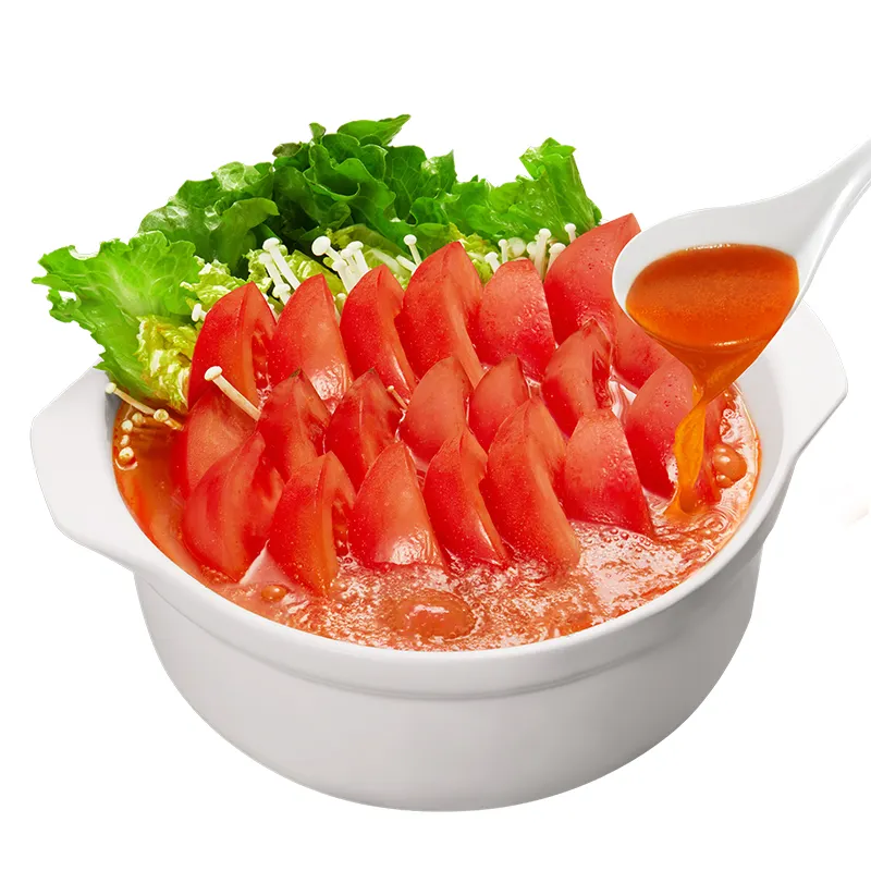 מפעל qinma לספק רוטב עגבניות haidilao בסיס מרק עבור hotpot