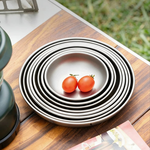 Vajilla de Titanio Puro Ecológica de Primera Calidad, Capacidad de 450 ml, Plato Ligero y Portátil con Acabado Arenado para Campamentos y Picnics - Product Image 4