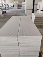 Plafond en plâtre direct usine, moderne, sans joint, perforé, suspendu, résistant à l'humidité, plaque de plâtre 1200x2400mm, usage hôtelier
