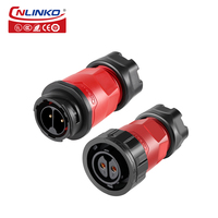 CNLINKO 2 broches série YM20 connecteur de câble étanche IP68 circulaire en plastique pour écran LED
