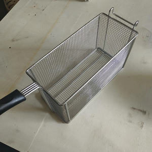 Tùy chỉnh đa chức năng thép không gỉ hình chữ nhật Fry giỏ nồi chiên sâu giỏ dài xử lý chiên đồ nấu nướng - Product Image 5