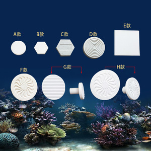 Piastre/Base/Dischi in Ceramica Bianca Ecologica di Varie Dimensioni per Coralli SPS e LPS - Supporto per Piastrelle Acquario - Product Image 6
