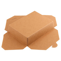 Papier kraft naturel biodégradable jetable pour hamburgers de restaurant contenants de restauration rapide boîte à salade