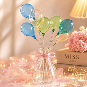 <span class=keywords><strong>Boule</strong></span> en verre coloré creuse, style bulle, décoration romantique DIY pour mariage, fête, vitrine de magasin et cadeau créatif - Product Image 4