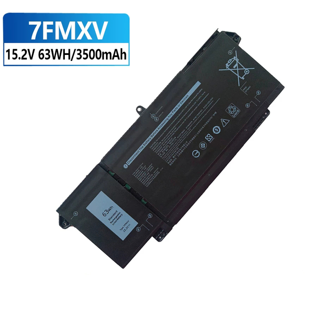 Jiazijia Wholesale 7FMXV Laptop Battery Replacement for Dell Latitude 13 14 Notebook 15.2V 3500mah 63wh in Stock