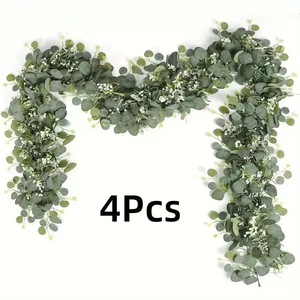 Corone di Eucalipto all'Ingrosso, Ricche Ghirlande di Fogliame Artificiale, Viti per Decorazioni Natalizie <span class=keywords><strong>e</strong></span> Nuziali - Product Image 4