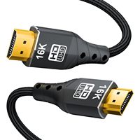 Cable HDMI 2.2 de Alta Calidad, Ultra Alta Velocidad 96Gbps 16k, Compatible con PS5, Xbox, HDTV