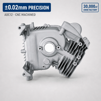 Boîtier de carter en aluminium moulé sous pression H122IN ADC12, usiné CNC, directement de l'usine, ±0.02mm, pièces OEM pour moteur de générateur onduleur