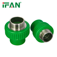IFAN Fabrication Plastique 20-160mm Tube D'eau PPR Connecteur Injection PPR Raccord De Tuyau Filetage Mâle Raccord PPR