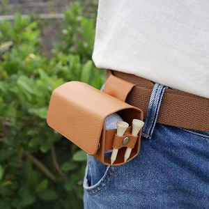 Sac de golf portable à prix d'usine, pochette durable pour balles de golf, porte-balles de golf en cuir à clipser à la ceinture - Product Image 6
