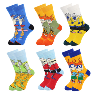 Ventes Chaudes Chaussettes Montantes en Coton Anime pour Hommes, Chaussettes Fantaisie à Motifs <span class=keywords><strong>Bande</strong></span> Dessinée, Chaussettes Amusantes et Tendance pour Hommes et Femmes - Product Image 2